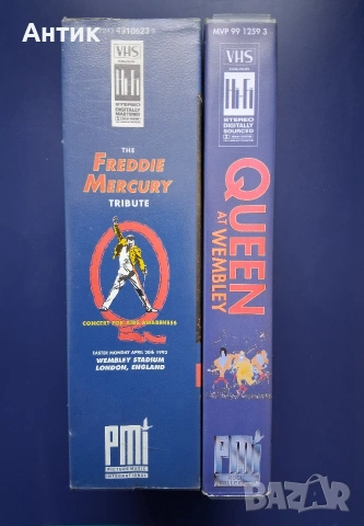 Видеокасети VHS QUEEN The Fredie Mercury Trebute Концерт на Стадион Уембли '86 год., снимка 3 - Други жанрове - 53199158