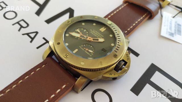 Panerai LUMINOR SUBMERSIBLE 1950 3days power reserve BRONZO клас 5A+, снимка 4 - Мъжки - 28234414