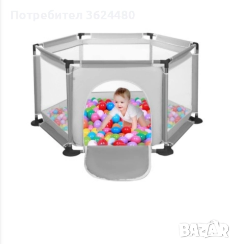 4352 Детска кошара за игра , снимка 2 - Кошарки - 52121215