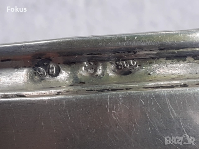 Две малки стари антикварни сребърни съдчета за хайвер, снимка 5 - Антикварни и старинни предмети - 53327611