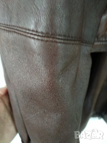 Дамска кожена шуба L, снимка 4 - Якета - 43622897