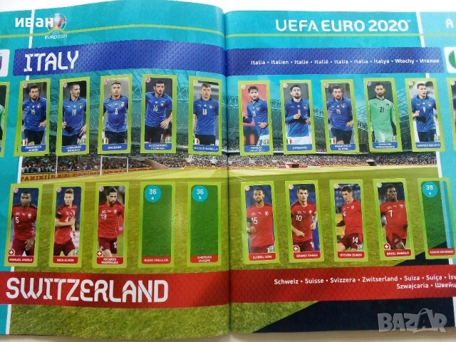 Албум със стикери "UEFA EURO 2020" PANINI, снимка 6 - Колекции - 52477470
