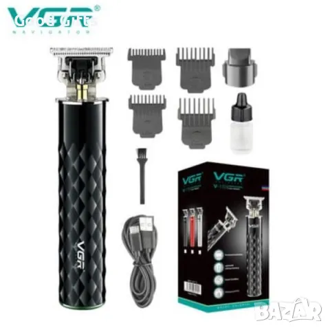 Професионален водоустойчив тример VGR V-170 – 180 минути работа, USB зареждане, пълен комплект