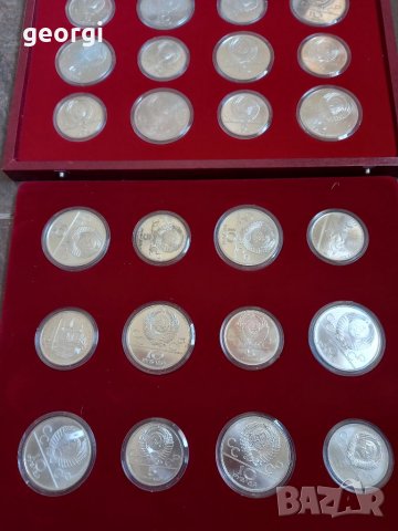 Колекция сребърни монети 5 и 10 рубли Олимпиада Москва 1980г., снимка 5 - Нумизматика и бонистика - 37285541