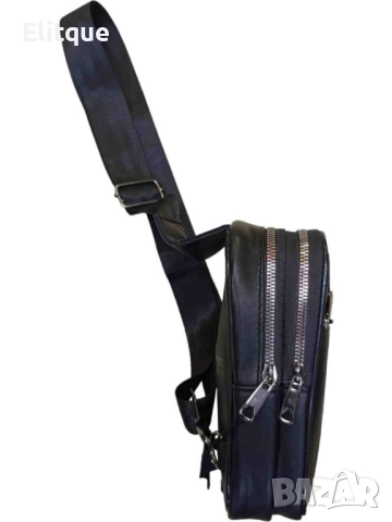 Стилна мъжка чанта от естествена к, снимка 5 - Раници - 52716374