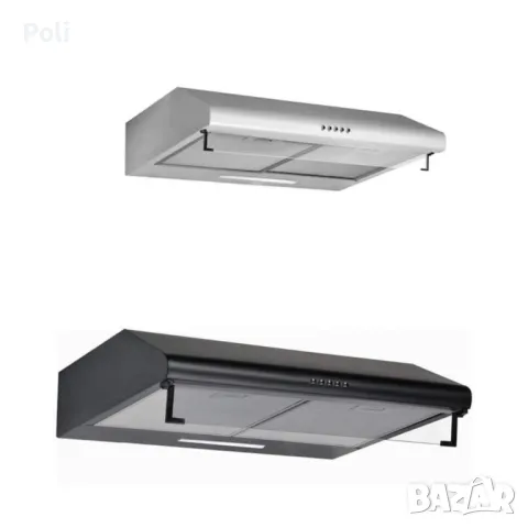 Аспиратор Rosberg 60см.2 мотора 2х95W Бял Черен, снимка 1