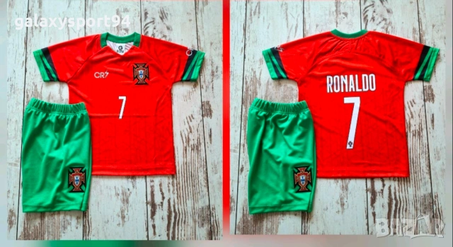 Детски Екип Ronaldo световно 2026г Роналдо Португалия с чорапи CR7 NEW