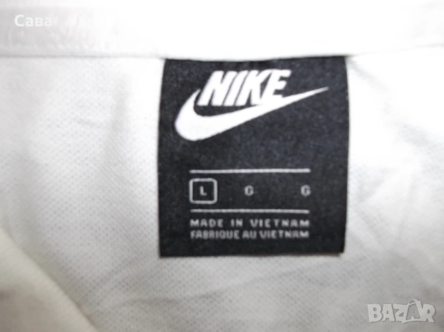 Тениски NIKE   мъжки,Л  /сива и бяла/, снимка 5 - Спортни дрехи, екипи - 36679826