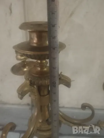 Бароков свещник, снимка 4 - Други ценни предмети - 47809636