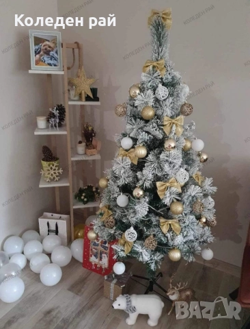 СНЕЖНИ ЕЛХИ Снежен сън с два вида клони – дебели и тънки, смесени за перфектен зимен ефект, снимка 2 - Декорация за дома - 52344604