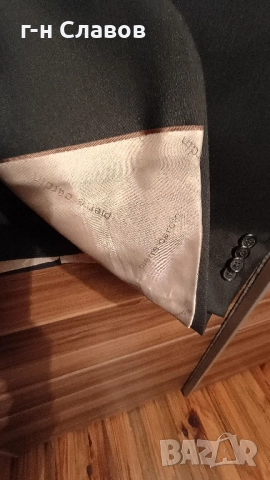 PIERRE CARDIN Paris 100 Wool Slime Fit 56R , снимка 14 - Костюми - 52100859