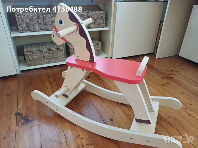 Дървено люлеещо конче, снимка 7 - Играчки за стая - 53467308