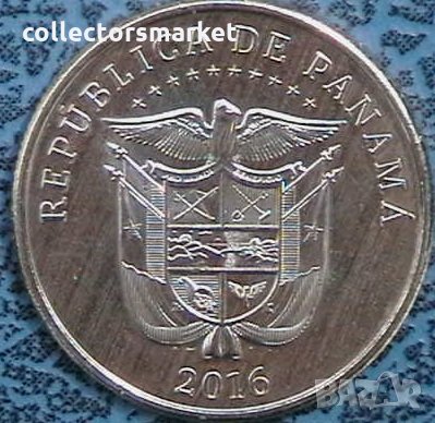 ¼ балбоа 2016(1999 връщане на вледение), Панама, снимка 2 - Нумизматика и бонистика - 33118883