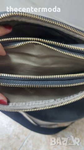 Дамска чанта през рамо в бял и черен цвят, снимка 7 - Чанти - 43170083