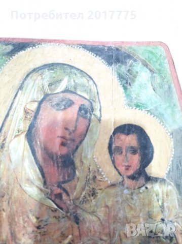 Дървена икона на Дева Мария с Младенеца, снимка 3 - Икони - 35140679