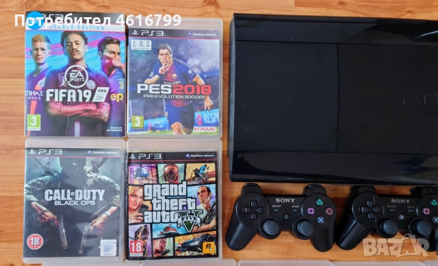 [ PS3 ХАК > 500GB PlayStation 3 Super Slim с 2 джойстика и 40 игри, снимка 6 - PlayStation конзоли - 51982648