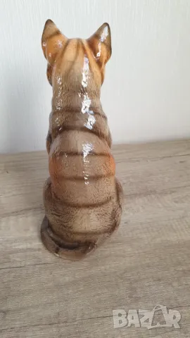 Порцеланова фигура на коте, снимка 4 - Антикварни и старинни предмети - 47314974