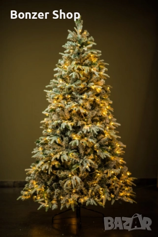 Коледна елха с вградени лампички по връхчетата, снимка 4 - Декорация за дома - 52696960