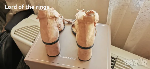 Оригинални маркови дамски кожени сандали BCBGMAXAZRIA - 38 номер, снимка 4 - Дамски обувки на ток - 49958811