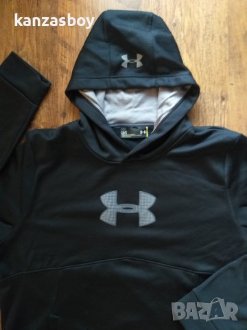 Under Armour Men's Storm Icon Logo Hoodie - страхотно мъжко горнище КАТО НОВО Л, снимка 6 - Спортни дрехи, екипи - 44129172