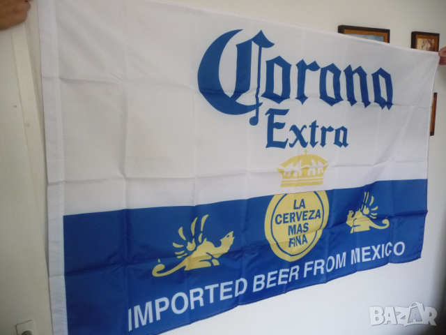 Corona Extra знаме бира реклама Корона Екстра Мексико хубава, снимка 2 - Декорация за дома - 36533850