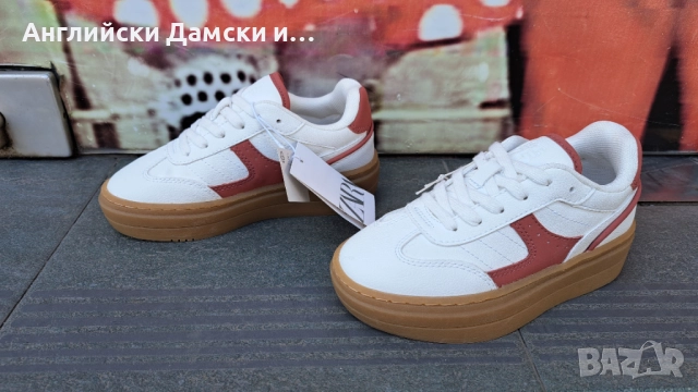 Английски дамски полукецове -Zara, снимка 2 - Кецове - 51709276