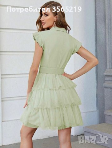 Дамска Рокля тип блейзер, снимка 2 - Рокли - 43468621