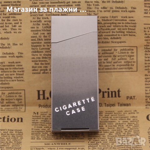 Алуминиева табакера за цигари 100мм, снимка 5 - Табакери - 28596865
