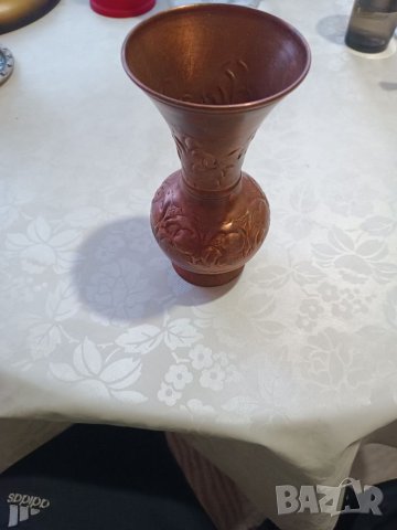 Стара ръчно изработена медна ваза, снимка 2 - Антикварни и старинни предмети - 39553847