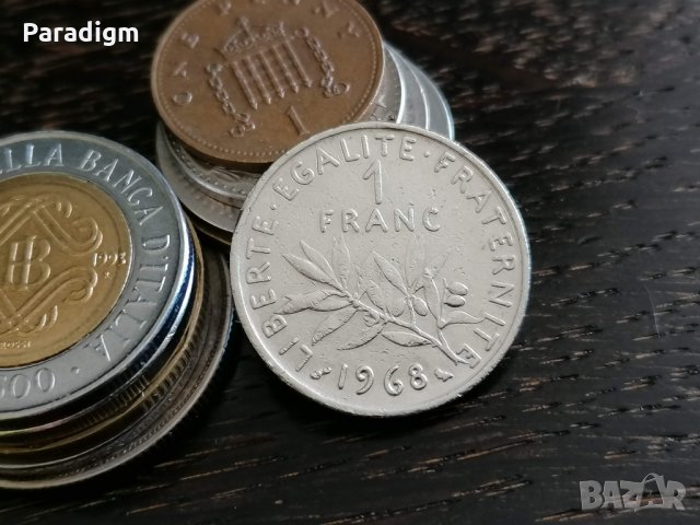 Монета - Франция - 1 франк | 1968г.