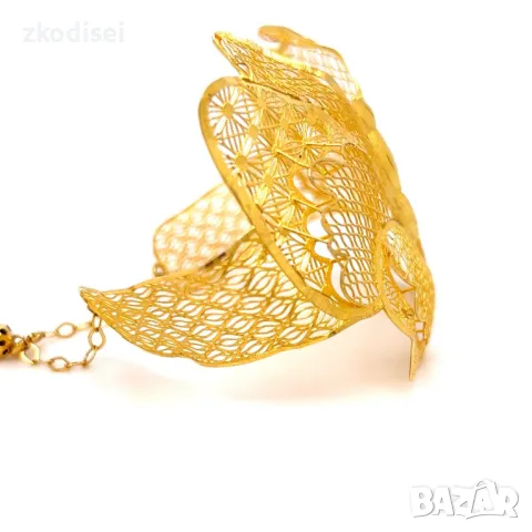 Златна дамска гривна 10,37гр. 14кр. проба:585 модел:29959-1, снимка 2 - Гривни - 49376646