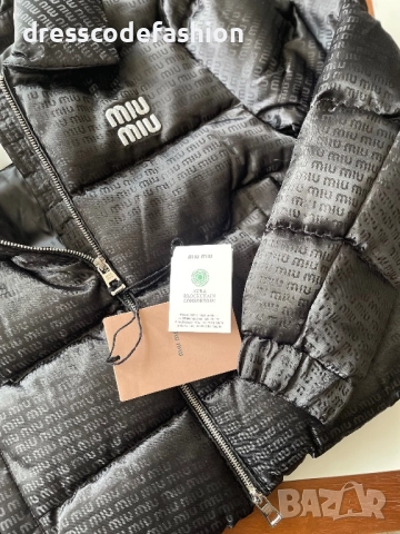 Дамско черно яке Miu miu, снимка 7 - Якета - 52018216