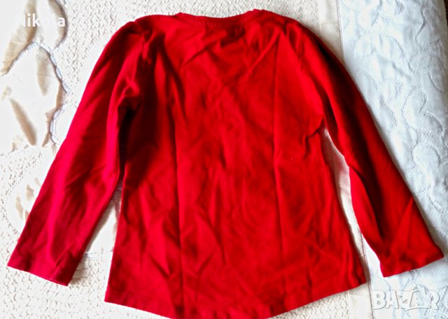 Детска червена блуза Wanex за момиче с ръст 110см, снимка 8 - Детски Блузи и туники - 28221097