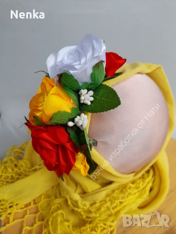 Венчета, китки,шноли за народна носия , снимка 7 - Аксесоари за коса - 50764933