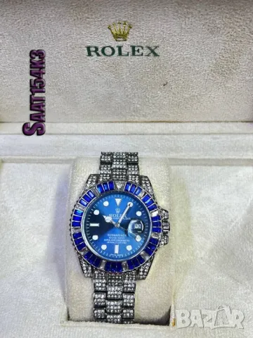 качествени мъжки часовници Rolex diamond , снимка 2 - Мъжки - 48252591