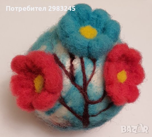 Декорирана топка с цветен мотив, снимка 2 - Декорация за дома - 43558468