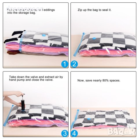 0580 Вакуум пликове за дрехи различни размери, снимка 7 - Други - 43949765