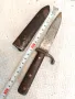 Супер Рядък Оригинален Немски Боен Нож Щик WW II 21см с Канията, снимка 3