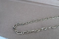 Сребърен позлатен ланец/синджир , снимка 2