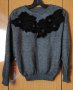 💕 💕 ​💕 Уникална блуза с бродирана апликация 👀 👌, снимка 1 - Блузи с дълъг ръкав и пуловери - 34592061