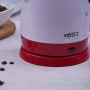 Електрическа кана Voltz Premium, 1300W,  0.9л., бяло/черно, бяло/червено, 2 ГОДИНИ ГАРАНЦИЯ, снимка 4