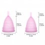 Менструална чашка / чашки S-L + торбичка за съхранение, чашка за цикъл, снимка 3