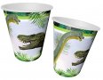 Динозаври Динозавър Джурасик Парк 8 бр картонени чаши чашки парти рожден ден, снимка 1 - Чаши - 39662474