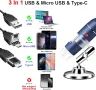 USB 1000X Full HD електронен микроскоп, LED осветяване, стойка, калъф, снимка 3