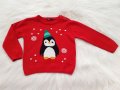 Коледен пуловер 6-9 месеца, снимка 2
