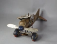 1930 Tippco Немска метална механична играчка модел самолет, снимка 4