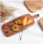HomeDo Абаносова дървена кухненска дъска за рязане и сервиране, 40x15 см