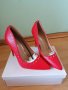 Нови червени токчета 38 номер, снимка 1 - Дамски обувки на ток - 36735184