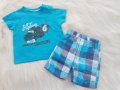 Къси панталони и тениска 0-3 месеца, снимка 1 - Комплекти за бебе - 28802715