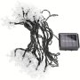 Многоцветни коледни LED лампички във формата на снежинки 5м соларни, снимка 4